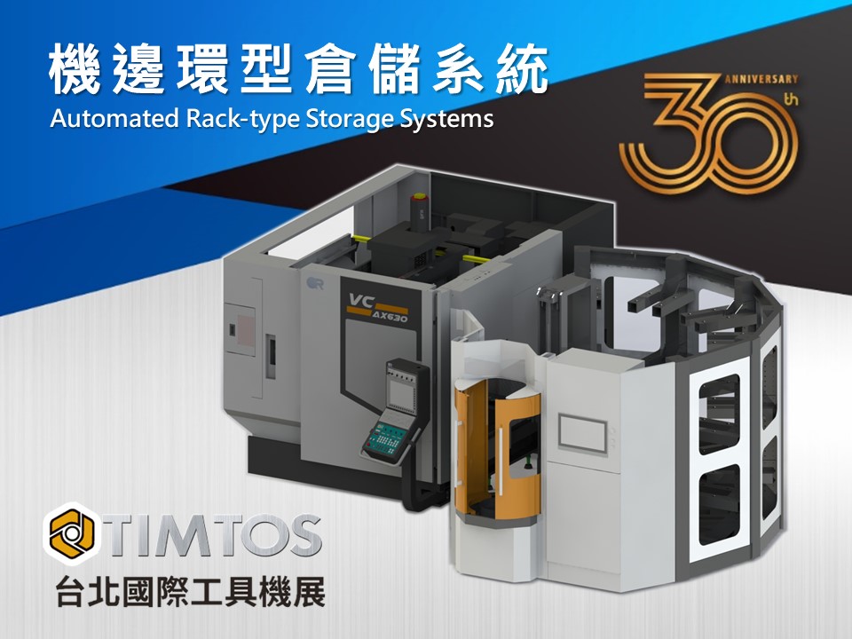 【TIMTOS 2023】機邊環形倉儲系統 Automatic Rack-Type Storage Systems